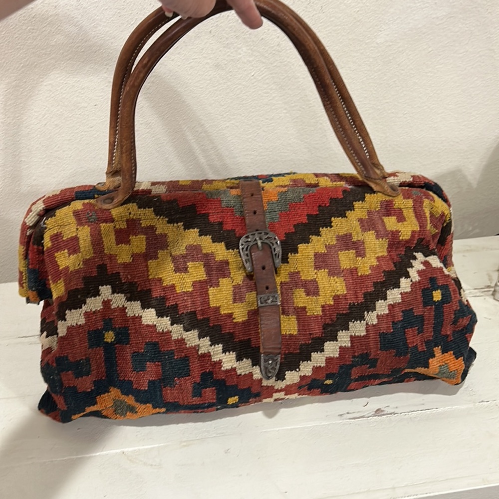 The Elephant Walk Kilim Carpet Bag